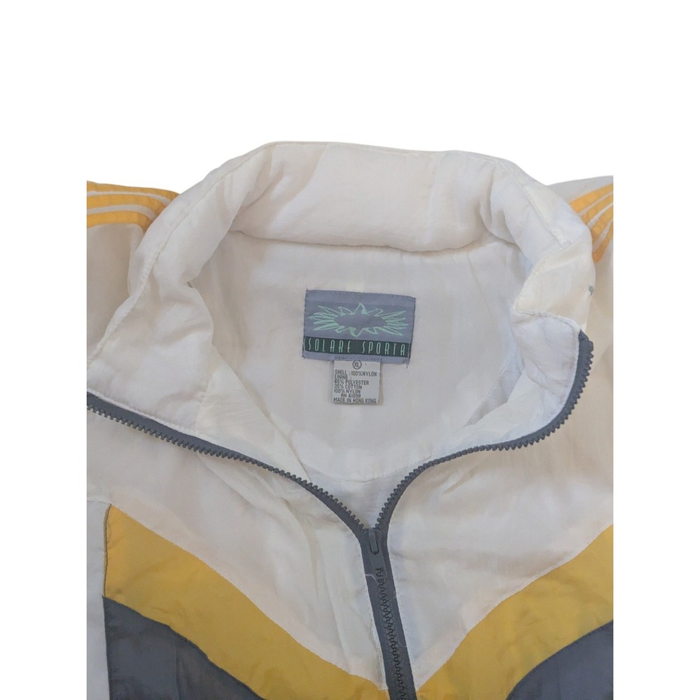 Solare Sports Vintage‎ 90s Color Block Windbreaker Jacket Full Zip Small S